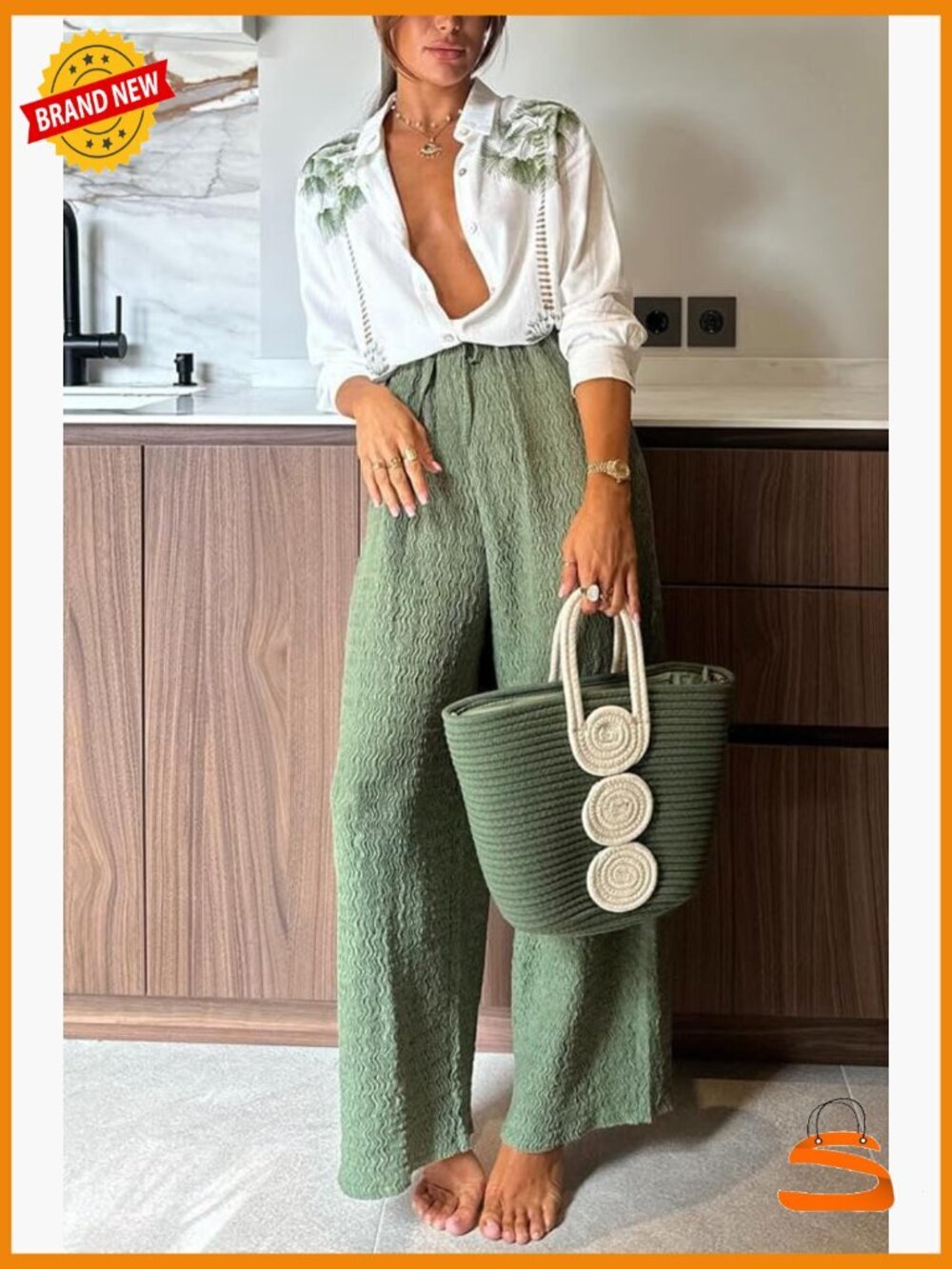 Long Sleeve 2 Piece Set Flare Pants Lapel Top Casual Streetwear - Picture 2 of 6